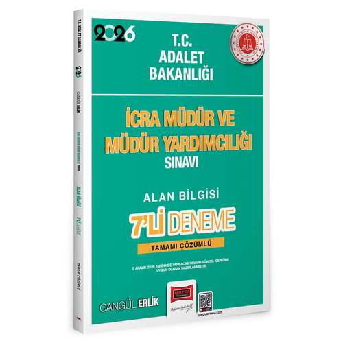 T.C. Adalet Bakanlığı İcra Müdür ve Müdür Yardımcılığı Sınavı Alan Bilgisi 7 Deneme Yargı Yayınları 2027