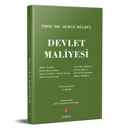Devlet Maliyesi Dizgi Kitap Yayınları - Duran Bülbül