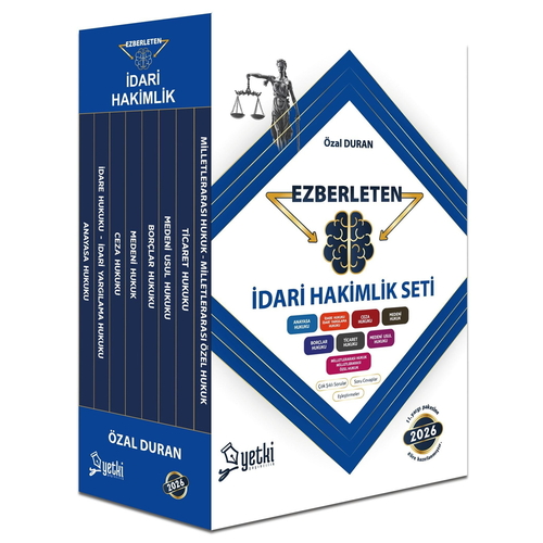 Ezberleten İdari Hakimlik Soru Bankası Seti Yetki Yayınları 2026
