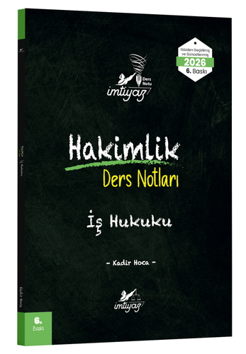Hakimlik Ders Notları İş Hukuku İmtiyaz Yayınları 2026