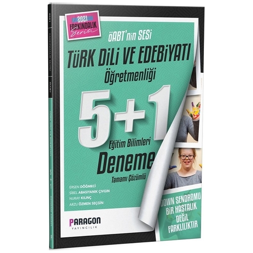 ÖABT Türk Dili ve Edebiyatı Öğretmenliği 5+1 Deneme Paragon Yayınları 2021