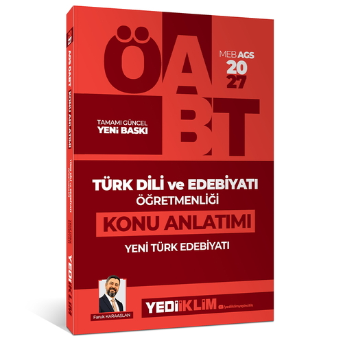 ÖABT Türk Dili ve Edebiyatı Öğretmenliği Yeni Türk Edebiyatı Konu Anlatımı Yediiklim Yayınları 2027