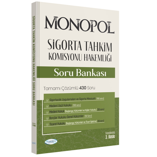 Sigorta Tahkim Komisyonu Hakemliği Sınavına Hazırlık Çözümlü Soru Bankası - Mustafa Mert