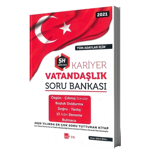 Kariyer Vatandaşlık Soru Bankası Akfon Yayınevi 2021