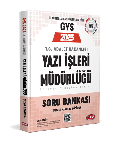 T.C. Adalet Bakanlığı Yazı İşleri Müdürlüğü Soru Bankası Data Yayınları 2025