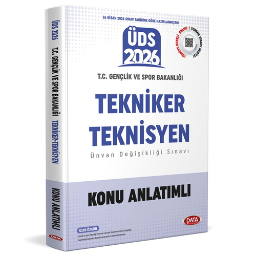 T.C. Gençlik ve Spor Bakanlığı Tekniker Teknisyen ÜDS Sınavı Konu Anlatımı Data Yayınları 2026
