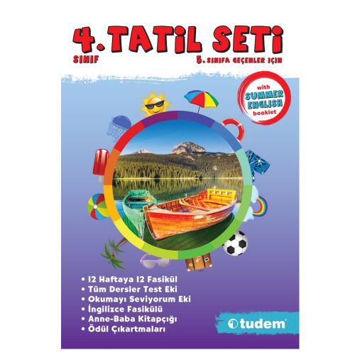 4. Sınıf Tatil Seti (5. Sınıfa Geçenler İçin) Tudem Yayınları