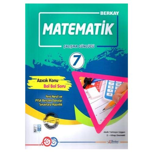 7. Sınıf Matematik Çalışma Günlüğü Berkay Yayınları