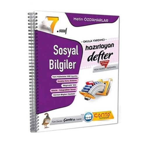 7. Sınıf Sosyal Bilgiler Hazırlayan Defter Çanta Yayınları