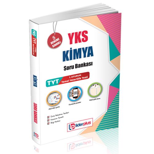 YKS 1. Oturum TYT Kimya Soru Bankası 5 Deneme Sınavı Lider Plus Yayınları