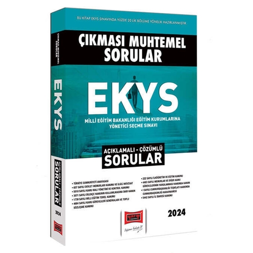 Çıkması Muhtemel EKYS Açıklamalı Çözümlü Sorular Yargı Yayınları 2024