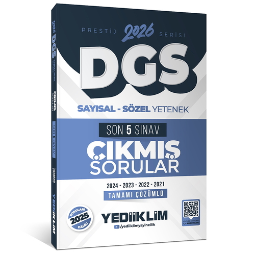 DGS Sayısal Sözel Yetenek Son 5 Sınav Çıkmış Sorular Yediklim Yayınları 2026