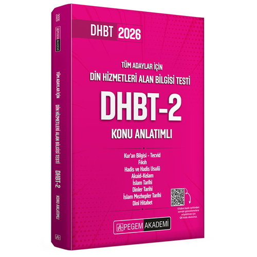 Din Hizmetleri Alan Bilgisi Testi DHBT-2 Konu Anlatımlı Pegem Akademi Yayınları 2026
