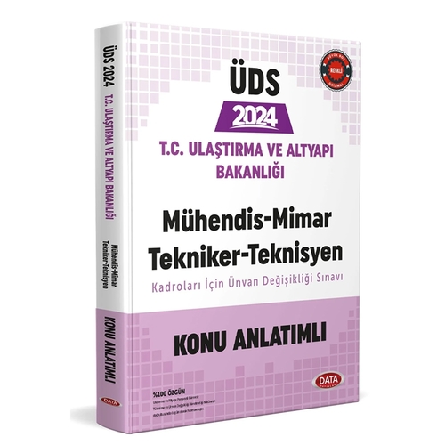 GYS T.C. Ulaştırma ve Altyapı Bakanlığı Mühendis, Mimar, Tekniker, Teknisyen Konu Anlatımlı Data Yayınları 2024