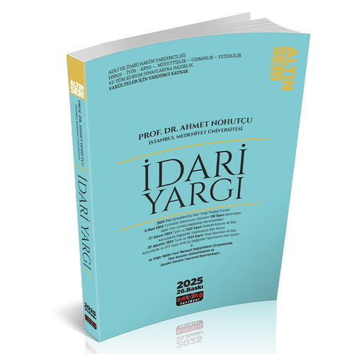 Kelepir Ürün İadesizdir - İdari Yargı Konu Anlatımı - Ahmet Nohutçu 2025