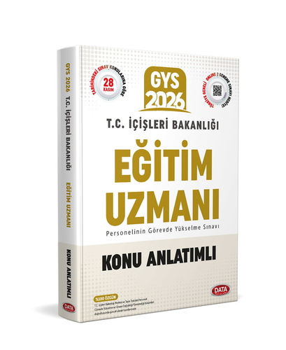 T.C. İçişleri Bakanlığı GYS Eğitim Uzmanı Konu Anlatımı Data Yayınları 2026