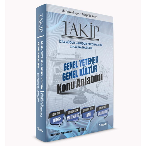 TAKİP İcra Müdürlüğü Genel Yetenek Genel Kültür Konu Anlatımı Temsil Kitap Yayınları 2025