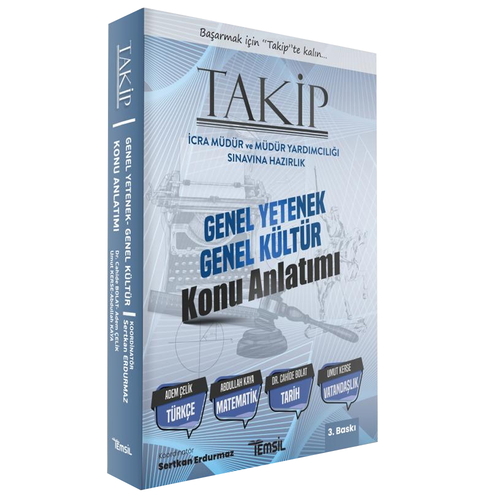 TAKİP İcra Müdürlüğü Genel Yetenek Genel Kültür Konu Anlatımı Temsil Kitap Yayınları 2025