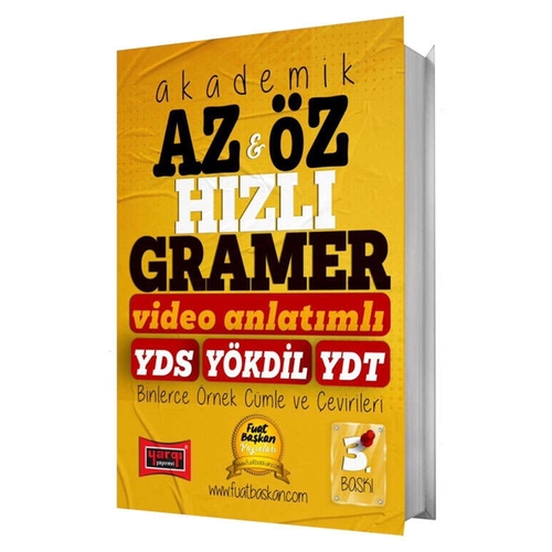 YDS YÖKDİL YDT Akademik Az ve Öz Hızlı Gramer Yargı Yayınları 2025