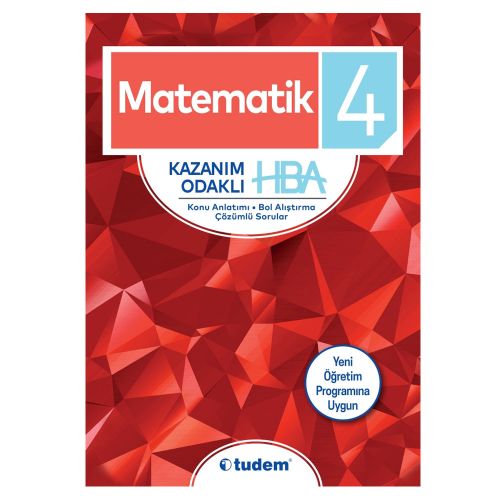 4. Sınıf Matematik Kazanım Odaklı HBA Tudem Yayınları