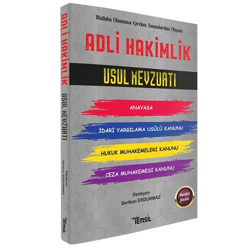 Adli Hakimlik Usul Mevzuatı Temsil Kitap Yayınları 2021