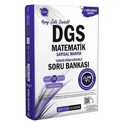 DGS Matematik Sayısal Mantık Tamamı Çözümlü Soru Bankası Pegem Akademi Yayınları 2025