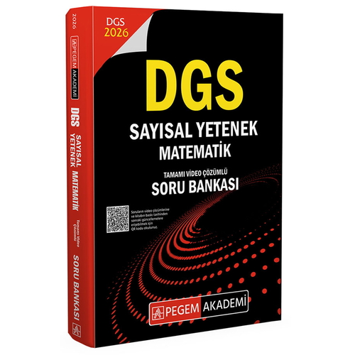 DGS Sayısal Yetenek Matematik Tamamı Video Çözümlü Soru Bankası Pegem Akademi Yayınları 2026