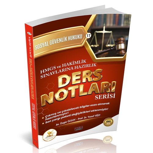 HUKAL HMGS-HAKİMLİK Sosyal Güvenlik Hukuku Ders Notları Savaş Yayınları 2026