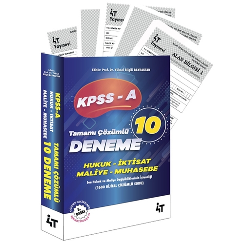 KPSS A Grubu Tamamı Çözümlü 10 Deneme 4T Yayınları 2024
