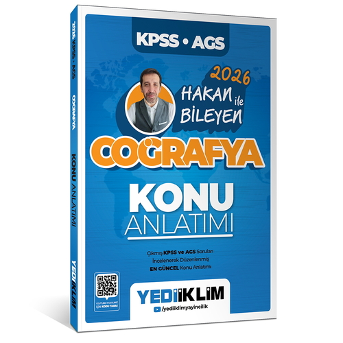 KPSS AGS Hakan Bileyen ile Coğrafya Konu Anlatımı Yediiklim Yayınları 2026