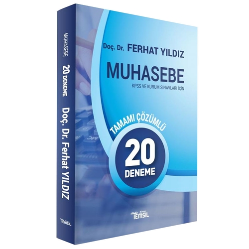Muhasebe Tamamı Çözümlü 20 Deneme KPSS ve Kurum Sınavları İçin Temsil Yayınları