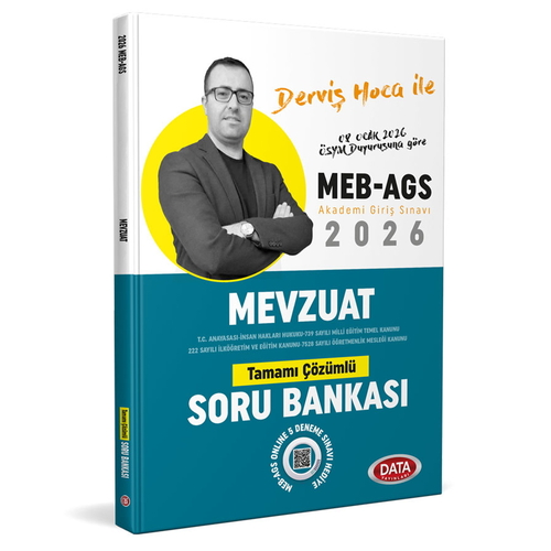 MEB AGS Derviş Hoca İle Mevzuat Tamamı Çözümlü Soru Bankası Data Yayınları 2026