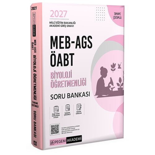 MEB AGS ÖABT Biyoloji Öğretmenliği Soru Bankası Pegem Akademi 2027