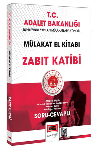 T.C. Adalet Bakanlığı Zabıt Katibi Mülakat El Kitabı Soru Cevaplı Yargı Yayınları
