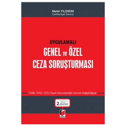 Genel ve Özel Ceza Soruşturması - Metin Yıldırım