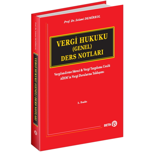 Vergi Hukuku (Genel) Ders Notları - Selami Demirkol