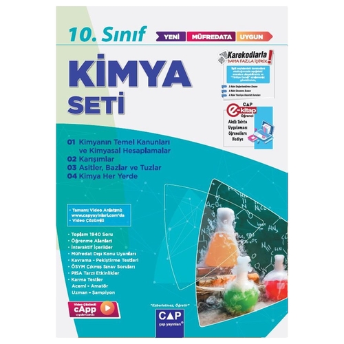 10. Sınıf Anadolu Lisesi Kimya Seti Çap Yayınları