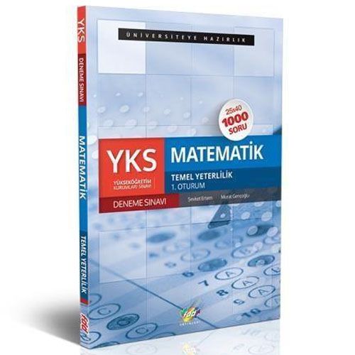 YKS Matematik 25x40 Deneme Sınavı Temel Yeterlilik 1.Oturum - Fdd Yayınları