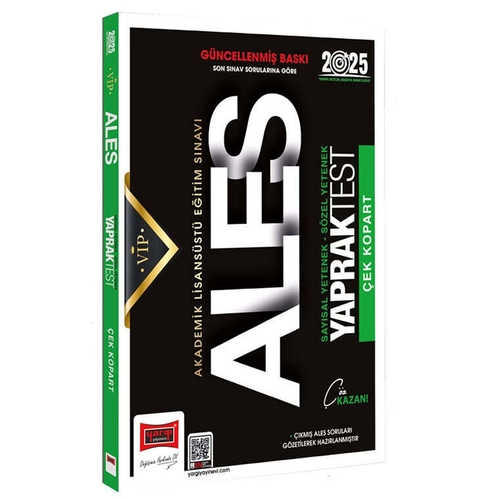 ALES Vip Sayısal-Sözel Yetenek Çek Kopart Yaprak Test Yargı Yayınları 2025