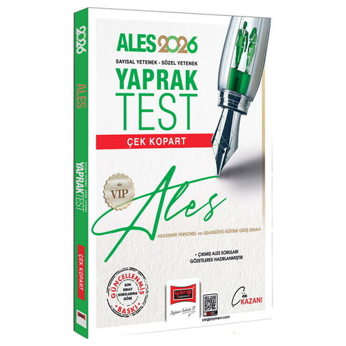 ALES VIP Sayısal Sözel Yetenek Çek Kopart Yaprak Test Yargı Yayınları 2026