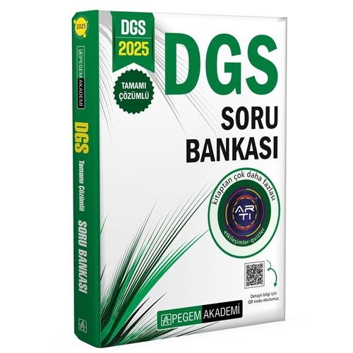 DGS Tamamı Çözümlü Soru Bankası Pegem Akademi Yayınları 2025