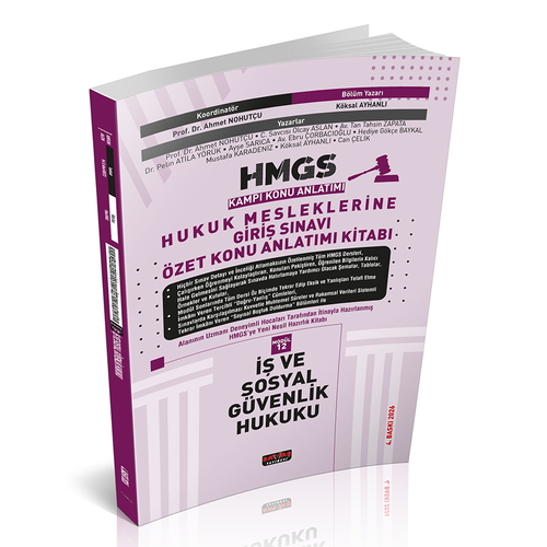 HMGS Kampı Özet Konu Anlatımı İş ve Sosyal Güvenlik Hukuku Savaş Yayınları 2026