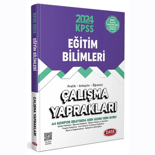 KPSS Eğitim Bilimleri Çalışma Yaprakları Data Yayınları 2024