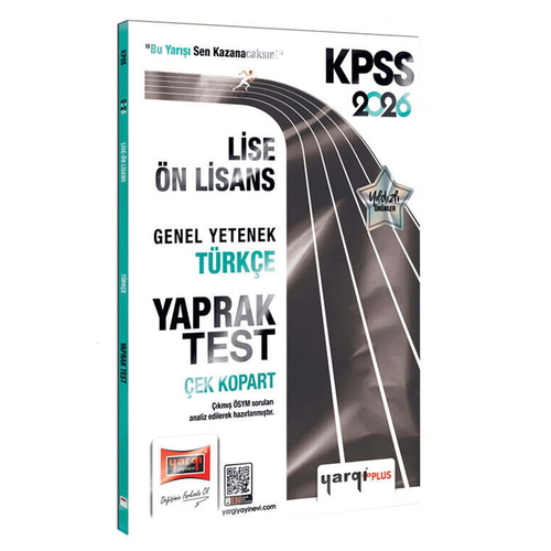 KPSS Lise Ön Lisans Genel Yetenek Türkçe Çek Kopart Yaprak Test Yargı Yayınları 2026