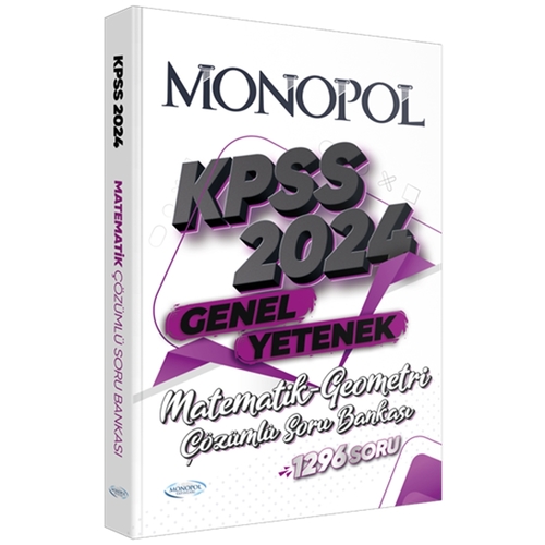 KPSS Matematik Geometri Soru Bankası Tamamı Çözümlü Monopol Yayınları 2024