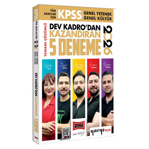 KPSS Tüm Adaylar İçin Tamamı Çözümlü Dev Kadrodan Kazandıran 5 Deneme Yargı Yayınları 2026