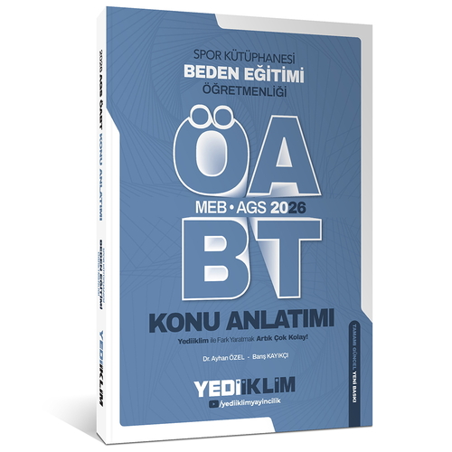 MEB AGS ÖABT Beden Eğitimi Öğretmenliği Konu Anlatımı Yediiklim Yayınları 2026