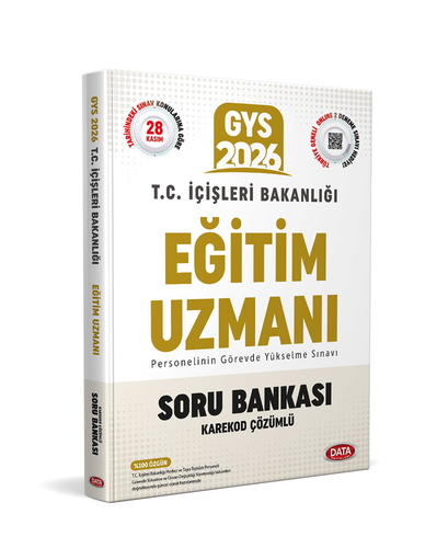 T.C. İçişleri Bakanlığı GYS Eğitim Uzmanı Soru Bankası Data Yayınları 2026
