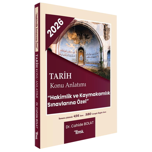 Tarih Konu Anlatımı Hakimlik ve Kaymakamlık Sınavlarına Özel Temsil Kitap Yayınları 2026