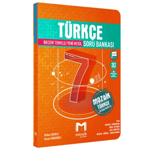 7. Sınıf Türkçe Soru Bankası Mozaik Yayınları